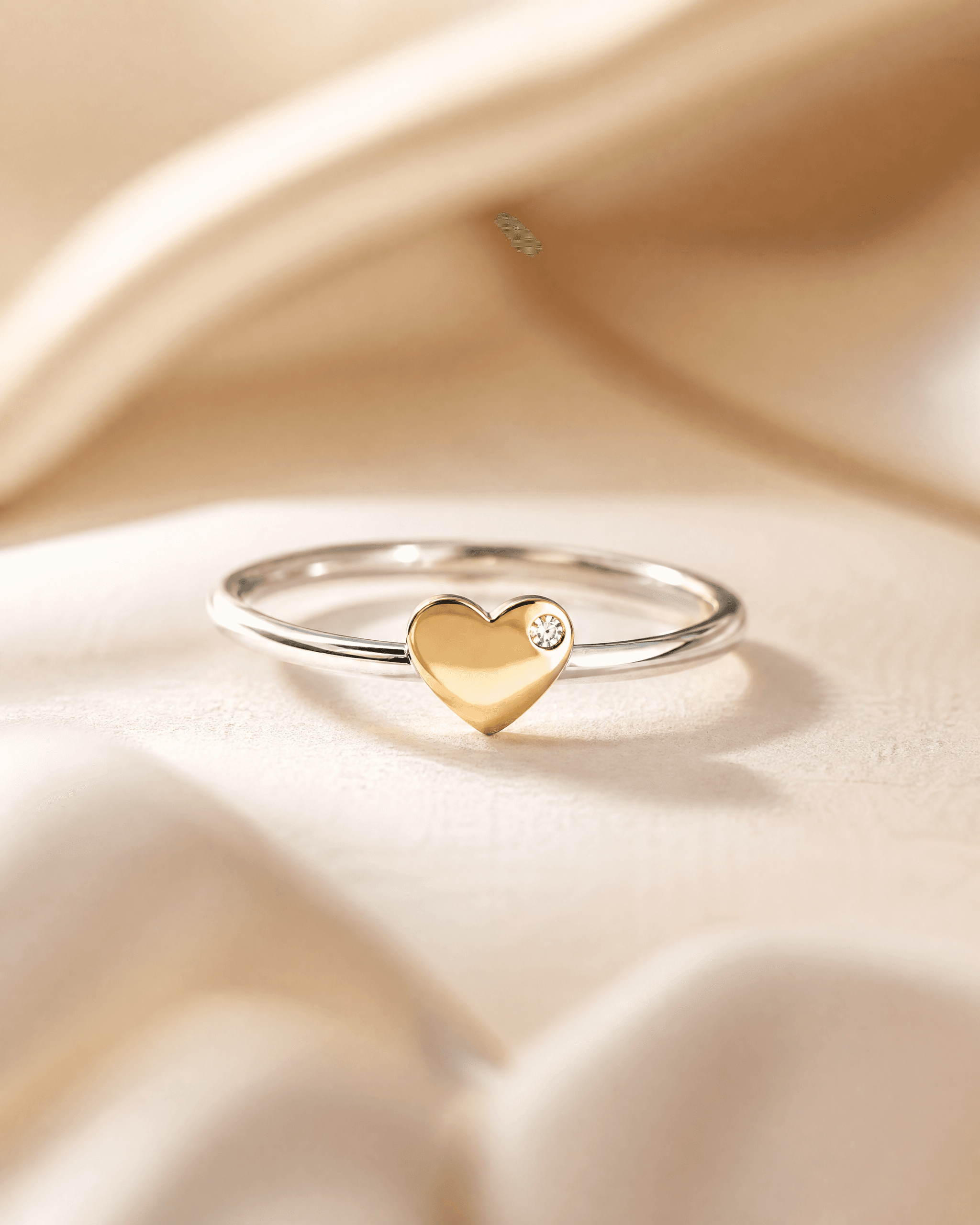 Каблучка Heart Gold Line